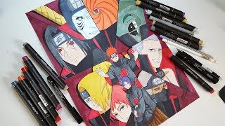 Drawing AKATSUKI Characters [upl. by Ehman939]