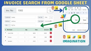 HTML Invoice Search From Google Sheet Using Apps Script [upl. by Pampuch671]