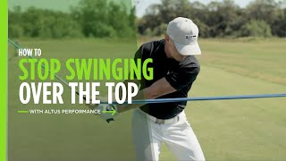 How to Fix An Over The Top Golf Swing  Titleist Tips [upl. by Gehlbach]