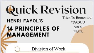 Henri Fayols 14 Principles of Management [upl. by Anicul401]