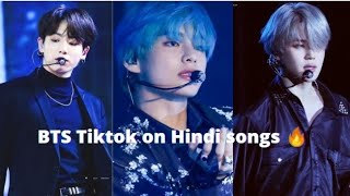 BTS TiktokInsta Reels On Hindi Songs â¤ï¸ðŸ˜ðŸ’œðŸ¤©ðŸ’—ðŸ¥°ðŸ’•ðŸ˜»ðŸ’ž bts btstiktok [upl. by Adnuahsal]