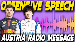 YUKI TSUNODA RADIO MESSAGES  AUSTRIAN GRAND PRIX [upl. by Ilsel]