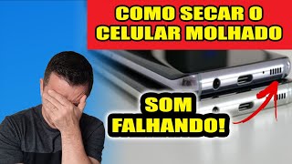 💦COMO REMOVER A ÁGUA DO CELULAR  LIMPAR ALTO FALANTE E EJETAR A ÁGUA [upl. by Ontina]