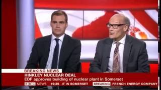 NIA reaction to Hinkley Point C  BBC News Channel 280716 [upl. by Sonnie845]