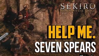 Sekiro  How to Beat Seven Spears Boss Shikibu Toshikatsu Yamauchi [upl. by Oibesue370]