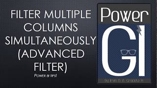 Filter multiple columns simultaneously in Power BI advanced filter [upl. by Branham]