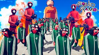 EL JUEGO DEL CALAMAR  TOTALLY ACCURATE BATTLE SIMULATOR [upl. by Kynan]