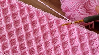 The Greatest VERY EASY Baby Blanket for Beginners Crochet knitting pattern [upl. by Dickens]