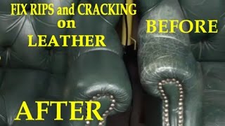 Fix Rips and Cracking on a Leather Chair [upl. by Robi]