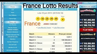 France Lotto Live  France Lotto Lottery Results  France Lotto Draw Live Today [upl. by Kunin]