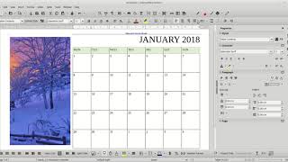 LibreOffice Writer  Calendar exercise [upl. by Gem790]