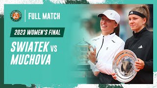 Swiatek vs Muchova 2023 Womens final Full Match  RolandGarros [upl. by Zaccaria]