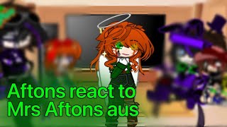 Aftons react to Mrs afton aus  song  again [upl. by Aronas]