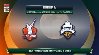 Live  Lahore Whites vs Karachi Blues  Match 32  National T20 202324  PCB [upl. by Arahset]