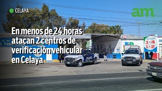 Atacan otro verificentro en Celaya en menos de 24 horas Mueren 2 a balazos y otro más está grave [upl. by Aihsinyt]