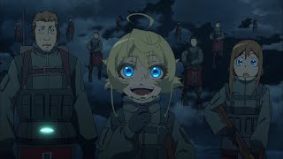 Tanyas Warning with Loli Voice Youjo Senki English Dub [upl. by Munro534]