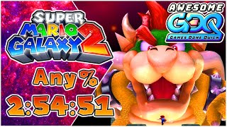 FIRST GDQ MARIO WR IN OVER A DECADE  Super Mario Galaxy 2 Any Speedrun in 25451 [upl. by Akinert]