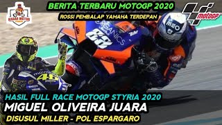 HASIL BALAP FULL RACE MOTOGP STYRIA 2020  OLIVEIRA JUARA  ROSSI YAMAHA TERDEPAN [upl. by Eahsat111]