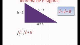 COMO HALLAR LA HIPOTENUSA DE UN TRIANGULO FACIL [upl. by Virgin]