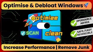 🚀Optimise Windows for Performance  Remove Inbuilt Apps  Scan Processes Windows1011 SafeTested✅ [upl. by Aiciles]