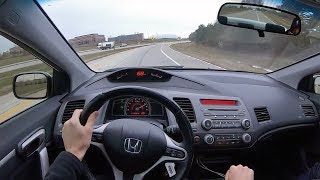 2008 Honda Civic Si Coupe  POV Test Drive Binaural Audio [upl. by Neelsaj544]