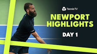 Opelka Returns To Action Paire amp Cressy Feature  Newport 2024 Day 1 Highlights [upl. by Ahselrak]