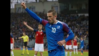 Gylfi Sigurdsson first goal for Iceland 7102011 [upl. by Hannus262]