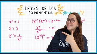 LEYES DE LOS EXPONENTES [upl. by Lemrahs]