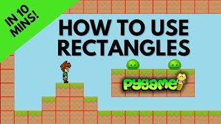 Creating and Moving Rectangles In Pygame  Beginner Tutorial [upl. by Nabila]