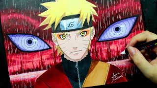 Speed Drawing  NARUTO SENNIN MODE [upl. by Liza350]