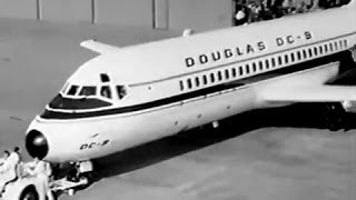 Douglas DC9 Prototype  quotRollout amp First Flightquot  1965 [upl. by Mena]