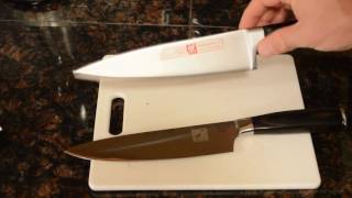 Imarku 8 Inch Chefs Knife vs JA Henckels Professional quotSquot Review [upl. by Odnumyer]