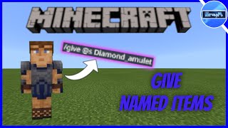 How to change items name  Minecraft Bedrock [upl. by Wilmer]