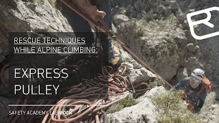 Express pulley Rescue techniques for alpine climbing – Tutorial 4243  LAB ROCK [upl. by Gratiana]