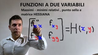 Massimi e minimi per funzioni a due variabili Punti sella e matrice hessiana [upl. by Vashtee]