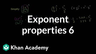 Exponent properties 6  Exponent expressions and equations  Algebra I  Khan Academy [upl. by Tur]