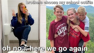 brothers choose my outfits to school for a week [upl. by Oakes]