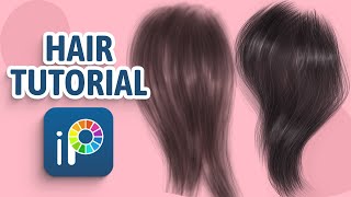 Hair Tutorial In IBIS PAINT X  Tutorial For Beginners [upl. by Ylahtan118]