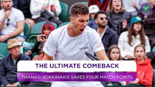 The ULTIMATE comeback  Thanasi Kokkinakis  Winning moment  First round  Wimbledon 2024 [upl. by Latsryk]