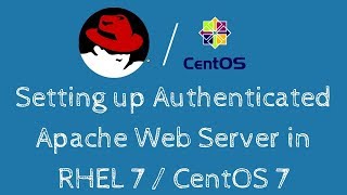 Setting up Authenticated Apache Web Server in RHEL 7  CentOs 7  Hindi [upl. by Nilrem]