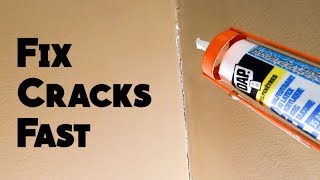 Fixing Drywall Cracks with Caulking [upl. by Olumor371]