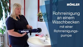 Rohrreinigung mit einer Rohrreinigungspumpe [upl. by Lig]