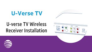 Uverse TV Wireless Receiver Installation  ATampT Uverse [upl. by Neirod]