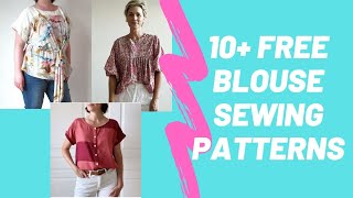 10 Fabulous amp Free Blouse Sewing Patterns [upl. by Eirbua]