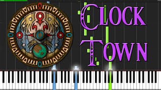 Clock Town  The Legend of Zelda Majoras Mask Piano Tutorial Synthesia [upl. by Omero451]