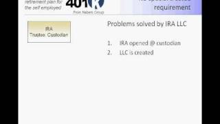 Part 5 of Solo 401k vs Self Directed IRA  No Custodian Required [upl. by Bertrando]