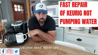 Keurig not pumping water Fast Repair [upl. by Lamrej]