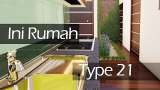 Desain rumah type 21  60 Instagramable Request Free [upl. by Eimor]