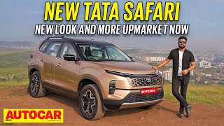 Tata Safari facelift review  Flagship SUV goes more upmarket  First Drive  Autocar India [upl. by Erodisi276]