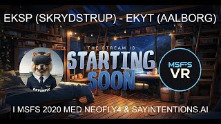 MSFS 2020 VR 5  EKSP til EKYT  En tur nordpå fra Skrydstrup til Ålborg [upl. by Enirehs]